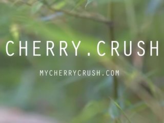 CHERRY CRUSH - SCHOOL teenager ORGASM&comma; OILED ASS&comma; BUTT PLUG AND CUM SHOT