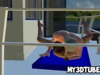 Foxy 3D Cartoon Blonde beauty Gets Fucked On A Boat